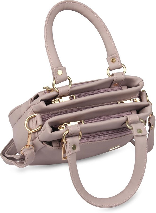 WORLD STAR PU Shoulder Bag for Womens | Light Pink - Image 4