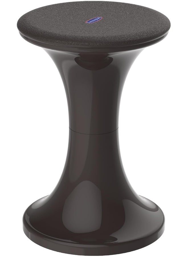 Cosmoplast Plastic Round Stool (Dark Brown)  - Image 1