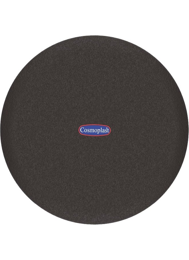 Cosmoplast Plastic Round Stool (Dark Brown)  - Image 3