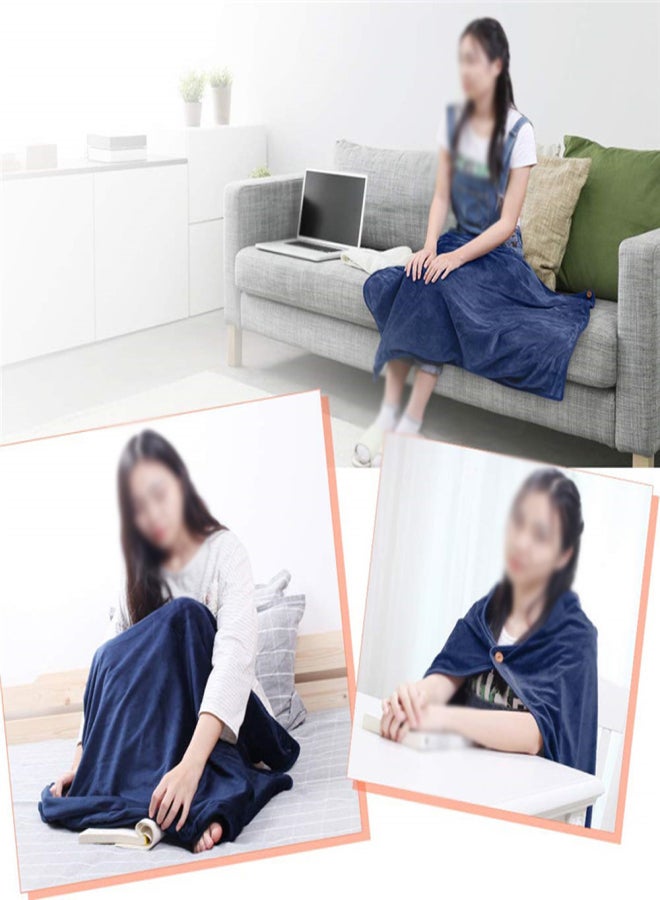 USB Electric Heating Shawl Detachable Washable Blanket Winter Knees Body Warmer Home Office Heated Blanket - Image 3