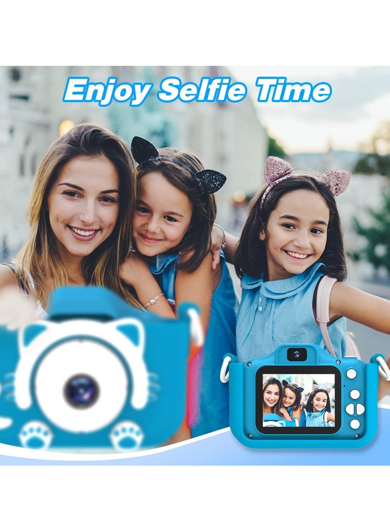 TIGER Kids Camera Toys for 3-8 Year Old Boys & Girls – Digital Video Camcorder with Cute Cartoon Soft Silicone Cover – HD Photography, Fun Filters & Games – Best Christmas & Birthday Gift for Kids – 32GB SD Card Included - Image 3