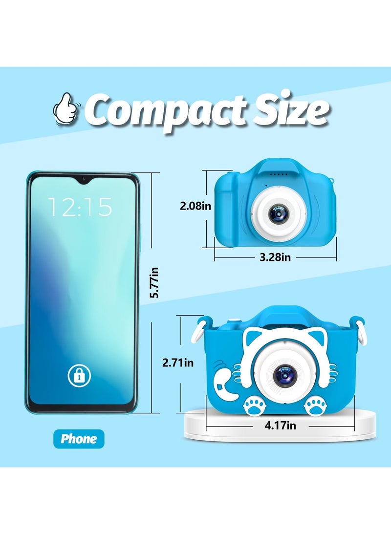 TIGER Kids Camera Toys for 3-8 Year Old Boys & Girls – Digital Video Camcorder with Cute Cartoon Soft Silicone Cover – HD Photography, Fun Filters & Games – Best Christmas & Birthday Gift for Kids – 32GB SD Card Included - Image 5