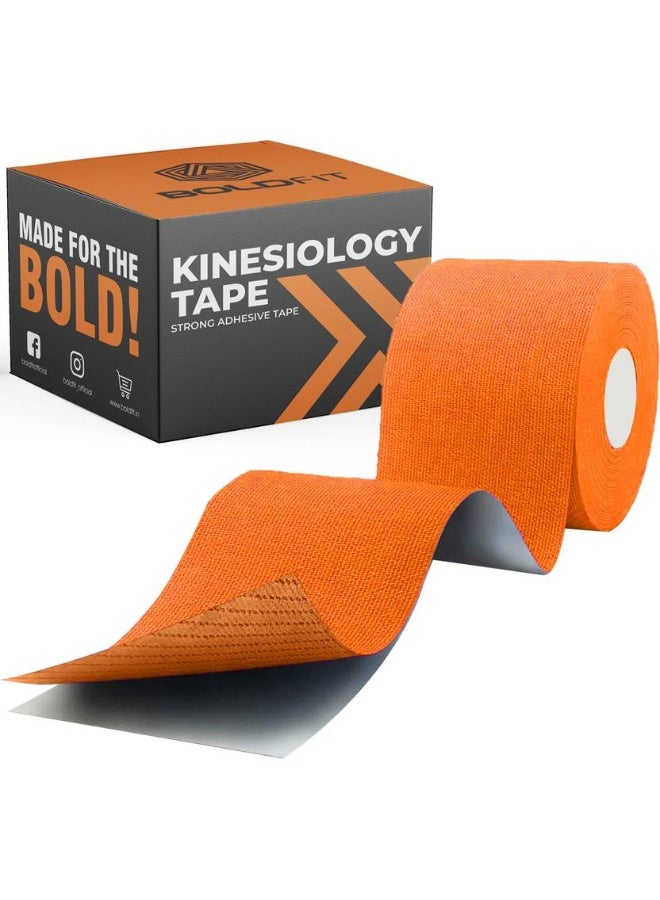 BOLDFIT BOLDFIT Kinesiology Tape Knee support Shoulder Muscle Tape Sports Injury Tape Pain Tape Kinesiology Tape  (Orange)  - Image 1