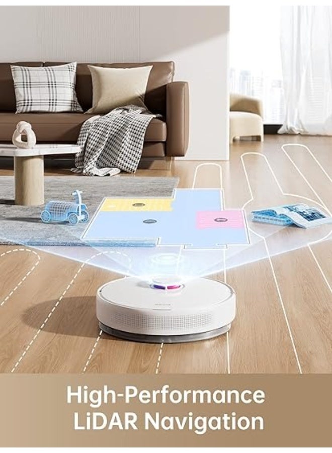 dreame D10 Plus Robot Vacuum and Mop with Self-Emptying Base for 45 Days of Cleaning, Robotic Vacuum with 4000 Pa Suction and LiDAR Navigation,  Wi-Fi Connected - Image 4