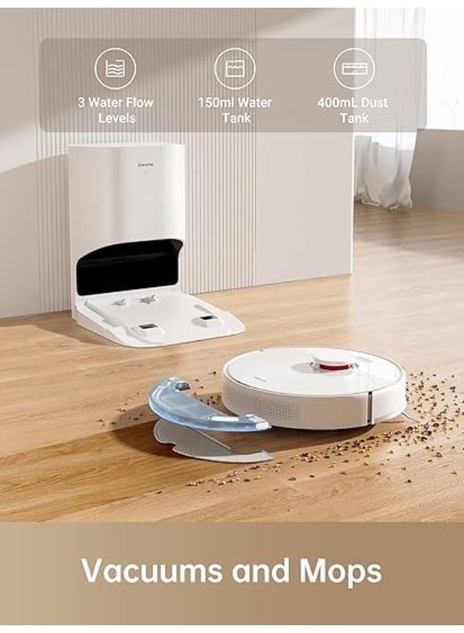 dreame D10 Plus Robot Vacuum and Mop with Self-Emptying Base for 45 Days of Cleaning, Robotic Vacuum with 4000 Pa Suction and LiDAR Navigation,  Wi-Fi Connected - Image 5