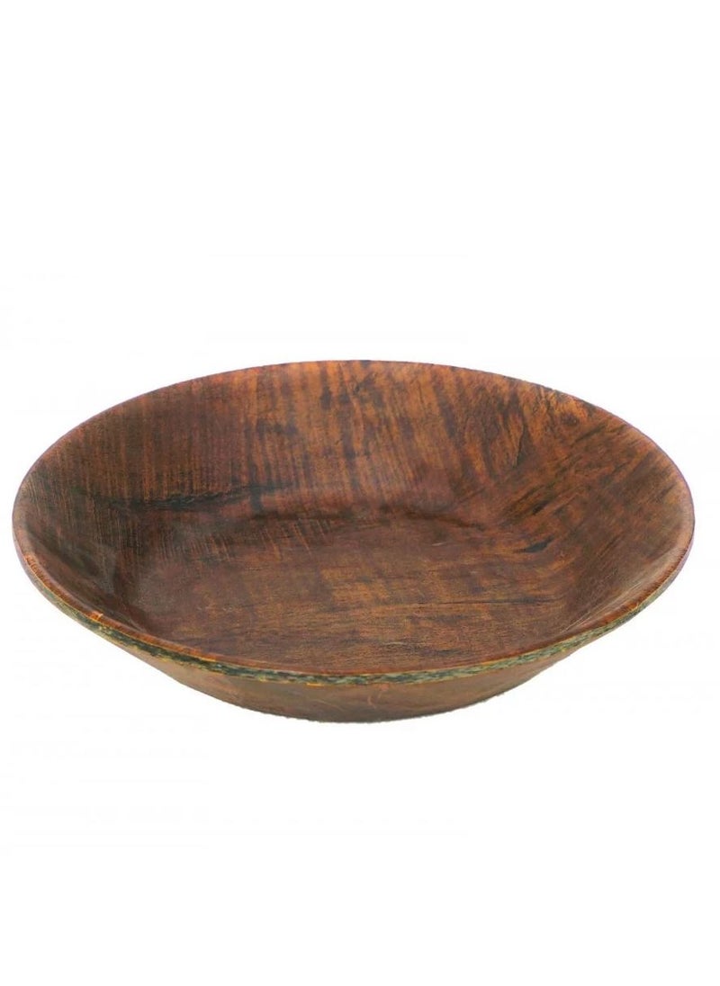 BASURRAH Round Wooden Serving Bowl-14-20080 