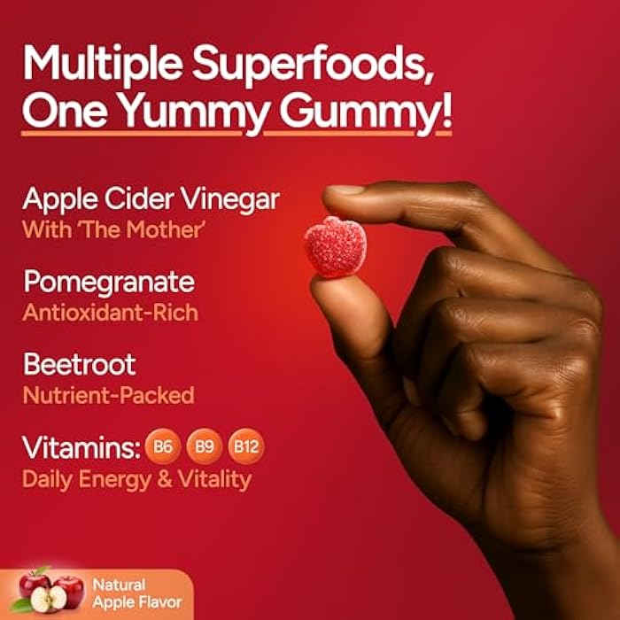Purify Life Sugar-Free Apple Cider Vinegar Gummies for Adults (90 Chews) – Unfiltered, Detox ACV Gummies with the Mother for Gut Health, Energy, Digestion & Immune Support – No More Capsules, Pills or Acid Reflux - Image 3