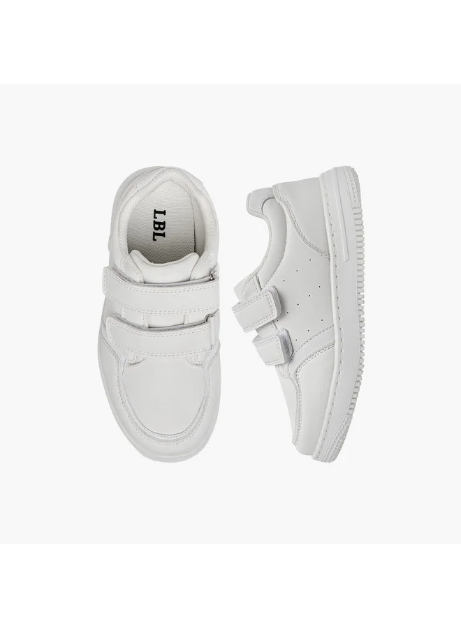LBL by Shoexpress Boys Panelled School Shoes with Hook and Loop Closure