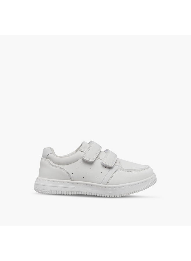 LBL by Shoexpress Boys Panelled School Shoes with Hook and Loop Closure  - Image 3