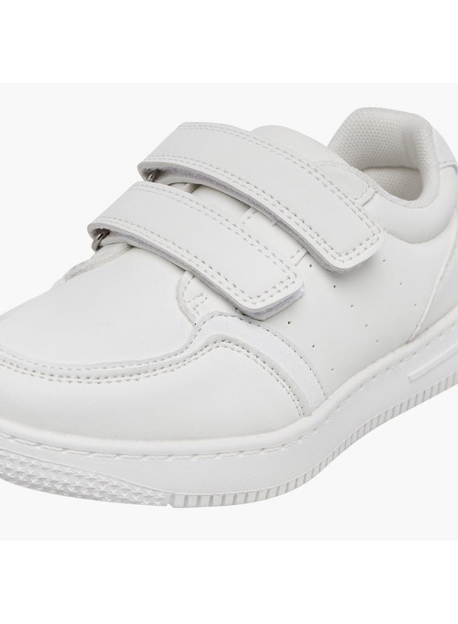 LBL by Shoexpress Boys Panelled School Shoes with Hook and Loop Closure  - Image 4