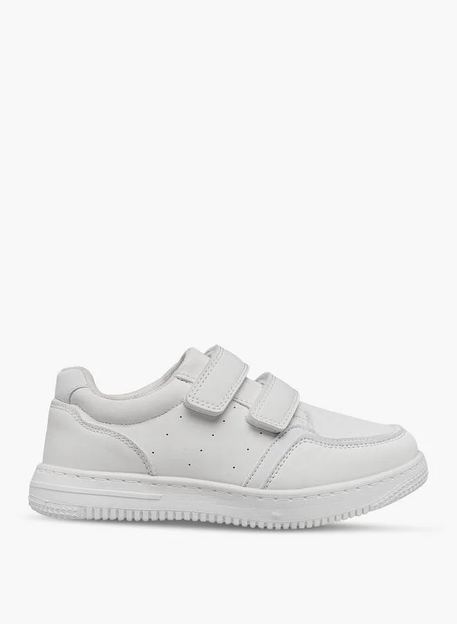 LBL by Shoexpress Boys Panelled School Shoes with Hook and Loop Closure