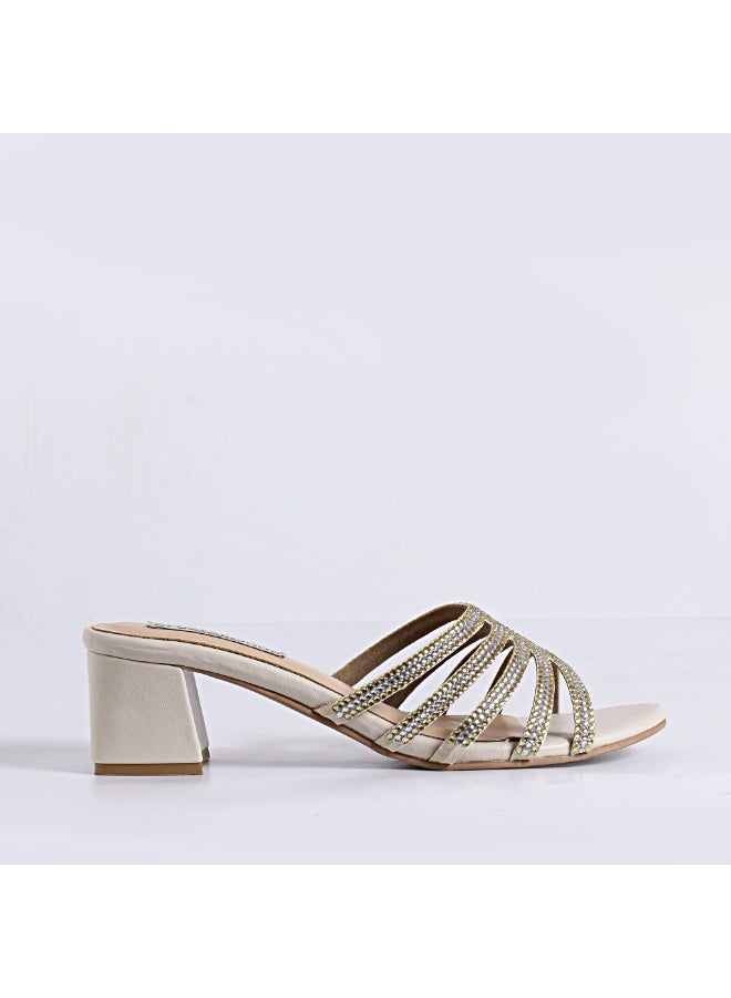 Crystalicious Warm 2.0 Handcarfted Block Heel 2 Inches Round Toe High Heel for for Party, Casual, Work, Date, Cocktail, Nightclub - Image 3