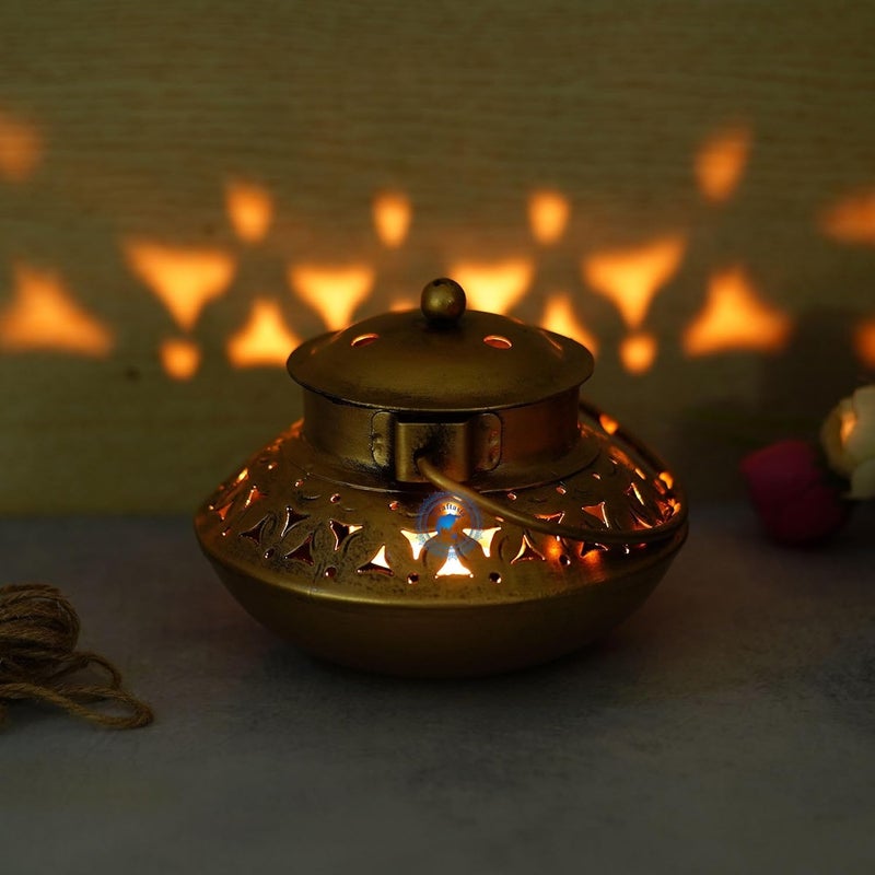 Craftasia Metal Tealight Candle Holder Micro DegchiDhuni Tea Light Candle Stand Holders Home Decoration Items for HomeOffice - Image 2