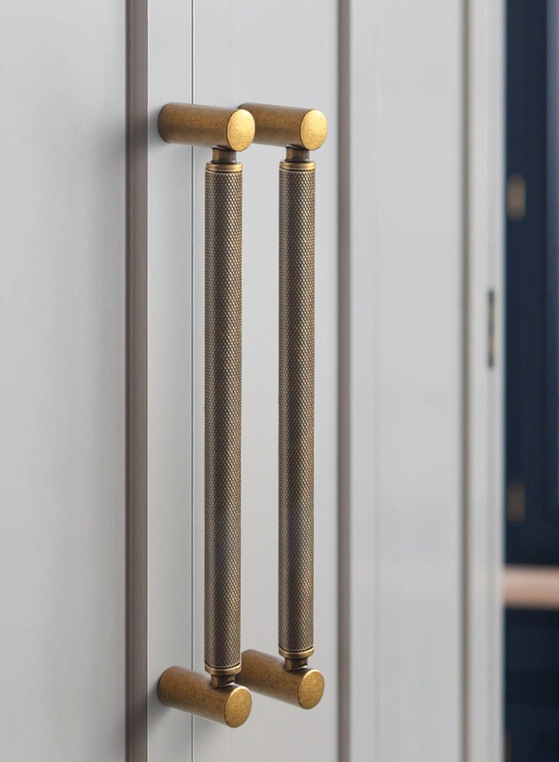 Goo-Ki 6 قطع مقابض أدراج عصرية مخرشة، مقابض خزانة مطبخ - [نحاس عتيق وبرونز عتيق]، سبائك الزنك الصلبة وسبائك الألومنيوم لخزانة خزانة الملابس - Image 3