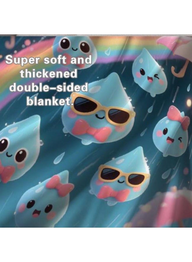 general Wisdom Fairy (latest) flannel thin blanket (warm and comfortable, suitable for sleep, game use, dust and sandproof) 150cm*200cm - 19 - Image 5