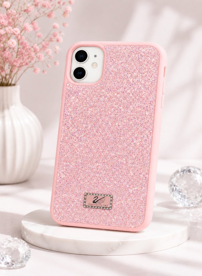 VR CREATIVE Luxury Glitter Diamond Phone Case for Apple iPhone 11 Sparkling Rhinestone Bling Protective Cover - Pink - Image 3