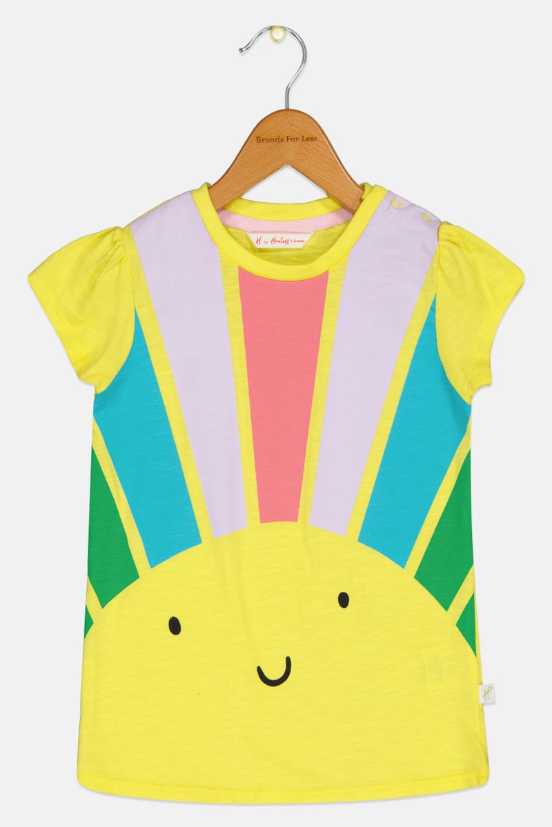 Hamleys Toddlers Girl Short Sleeve Graphic Print Top, Multicolor - Image 2