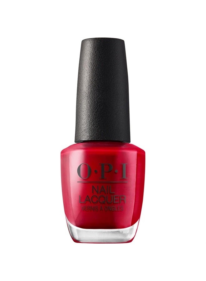 OPI Nail Lacquer, The Thrill of Brazil, Red Nail Polish, 0.5 fl oz - Image 1