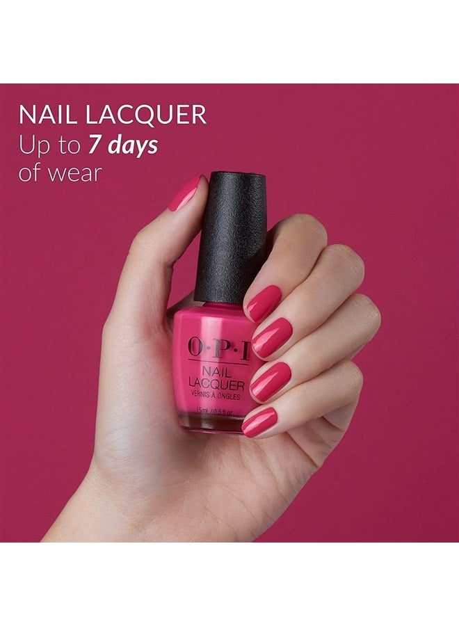 OPI Nail Lacquer, The Thrill of Brazil, Red Nail Polish, 0.5 fl oz - Image 3