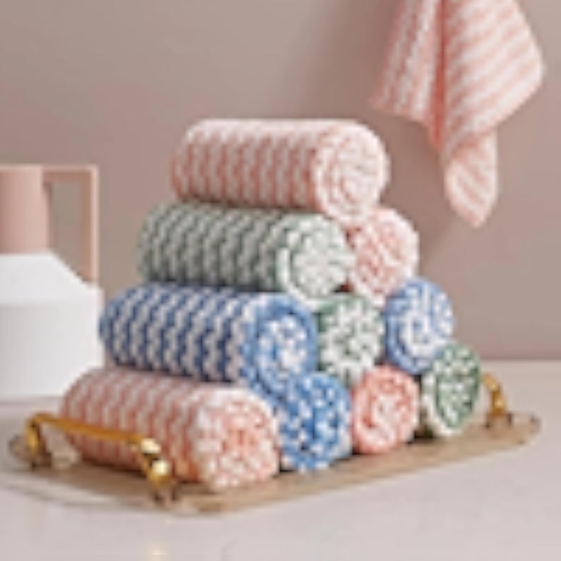 JOYMOOP Microfiber Cleaning Cloth, Larger Kitchen Towels, Dish Rags for Dish Drying Washing, Absorbent Streak Free Lint Free Rags for Cleaning, Reusable and Washable Dish Towels-12 Pack