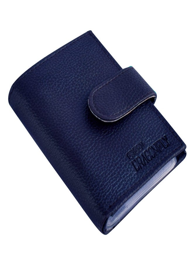 GREEN DRAGONFLY Unisex PU Leaher Card Holder||Credit Card Holder||ID Holders(NMB/202306600-Blue) - Image 2