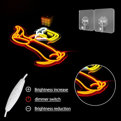 LULANMP Dachshund Neon Sign for Wall Decor Dachshund Drink Beer Light up Sign for Pet Store Cute Dog Neon Lights Beer LED Neon Light for Pet Shop Bar Pub Party Decor Gift for Dog Lover(16.9''*11.4'') - Image 5