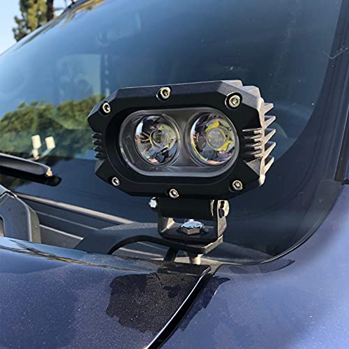 KMFCDAE 4Run Ditch Light Bracket LED Pods Hood Mount Brackets Compatible with Toyota 4Runner 2010+ - Image 5