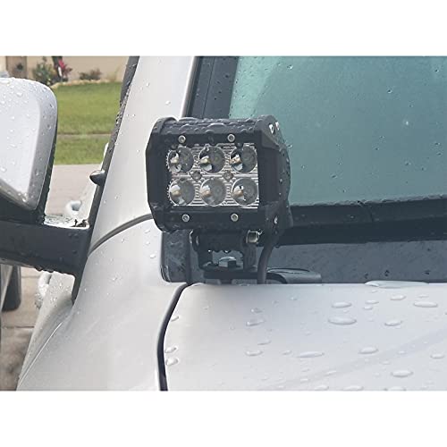 KMFCDAE 4Run Ditch Light Bracket LED Pods Hood Mount Brackets Compatible with Toyota 4Runner 2010+ - Image 4