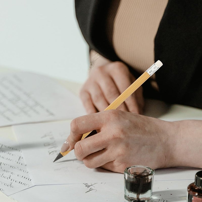 Reusable Inkless Wooden Pencils 5 Pack For Sketch Writing Art Students Office - Image 5