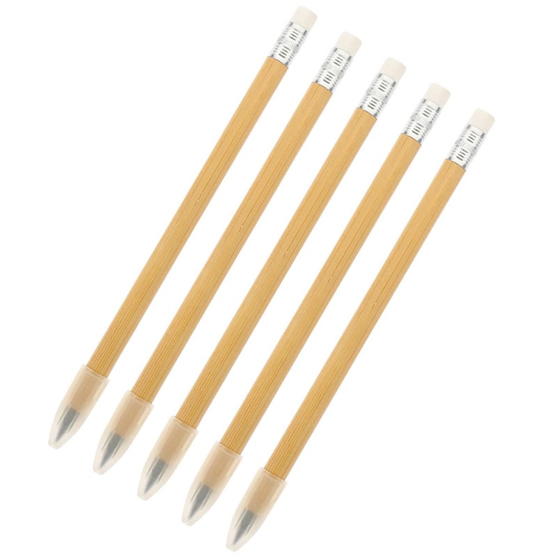 Reusable Inkless Wooden Pencils 5 Pack For Sketch Writing Art Students Office - Image 2