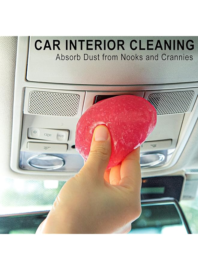 TICARVE Car Cleaning Gel Detailing Putty Car Putty Auto Detailing Tools Car Interior Cleaner Cleaning Slime Car Accessories Keyboard Cleaner Rose/Nt Wt: 5.6 Oz (160 Gr) - Image 2