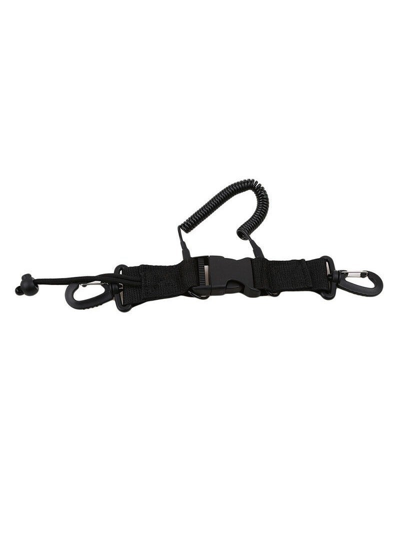 Generic Scuba Camera Safety Lanyard Spring Coil Black