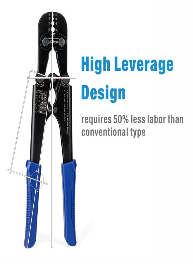 IWISS iCrimp Swaging Tool, Wire Rope Crimping Tools for Aluminum Copper Duplex Hourglass Sleeves, Stop Buttons and Ferrules with Built-in Cable Cutter Works from 3/64-inch to 1/8-inch - Image 3