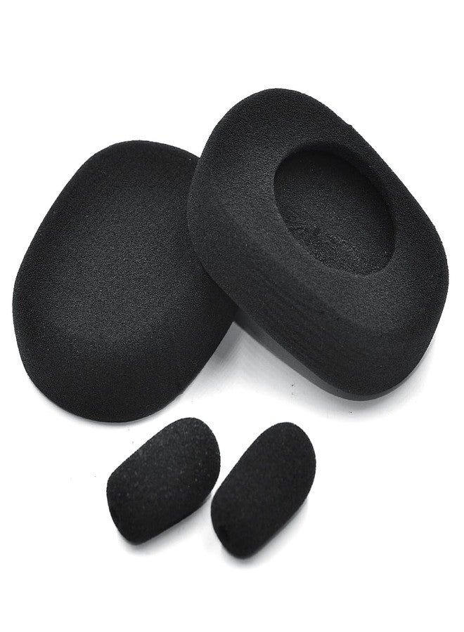 XBERSTAR Foam Ear Cushions for VXI Blueparrott B450-XT Headset Soft Replacement Earpads with Noise Reduction Durable Breathable Design (Black 1SET) - Image 1