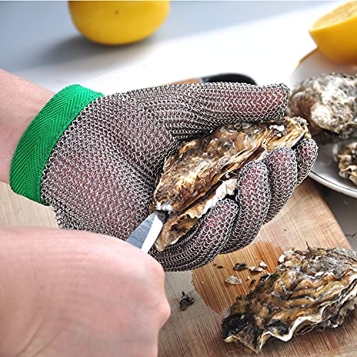 Dowellife Chainmail Glove, Cut Resistant Food Grade, Stainless Steel Mesh Metal Knife Cutting Glove for Butcher, Oyster Shucking Kitchen Mandoline Chef Slicing Fish Fillet (Medium) - Image 4