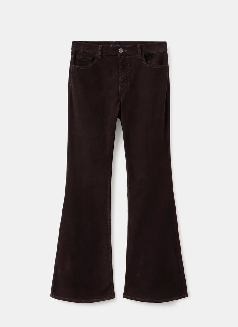 Mango  Velvet flared jeans for Women | Best Price UAE