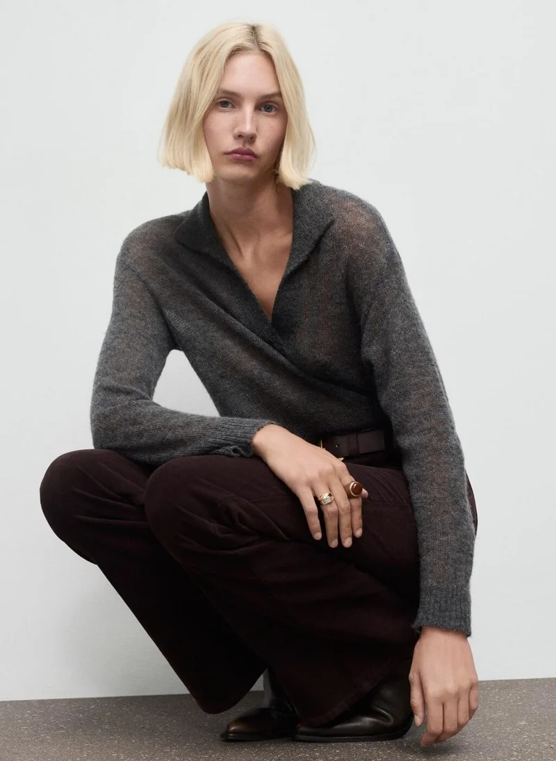 Mango  Velvet flared jeans for Women | Best Price UAE