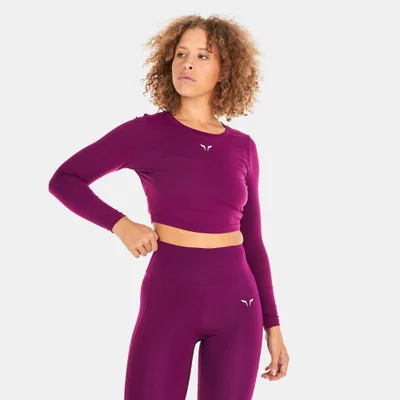SQUATWOLF Women's Essential Full Sleeve Crop Top