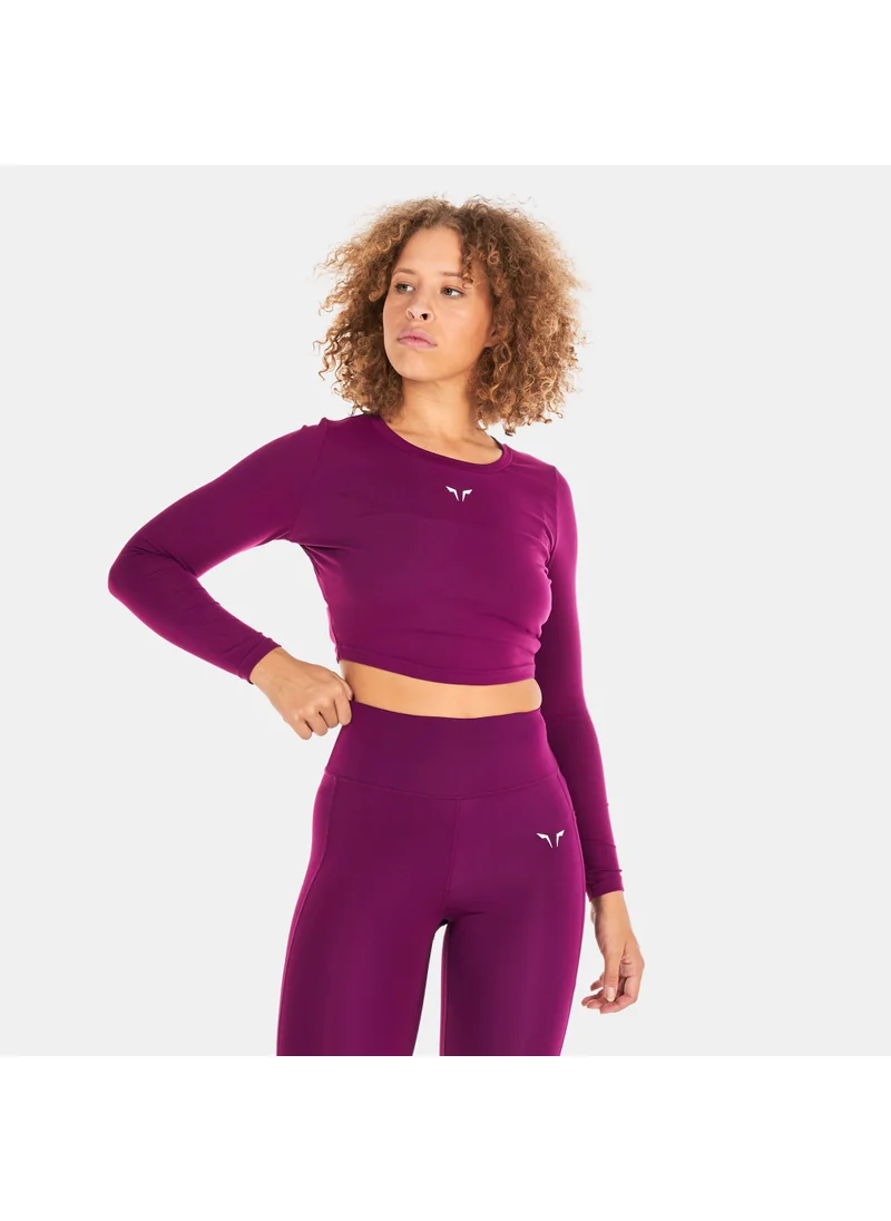 SQUATWOLF Women's Essential Full Sleeve Crop Top