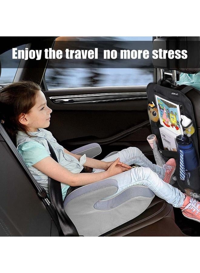 Generic Car Backseat Organizer Pockets Seat Back Protectors Kick Mats for Kids Toddlers, Travel Accessories, 2 Pack  - Image 4