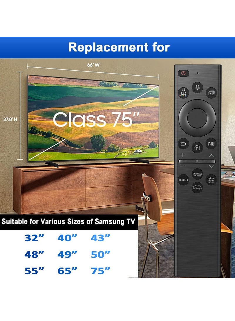 ELTRAZONE Replacement Remote Control for Samsung Smart TV with Voice Function, Replacement for Samsung Crystal UHD QLED 4K 8K Smart TVs (2020/2021/2022) (BN59-01385A) with battery - Image 4