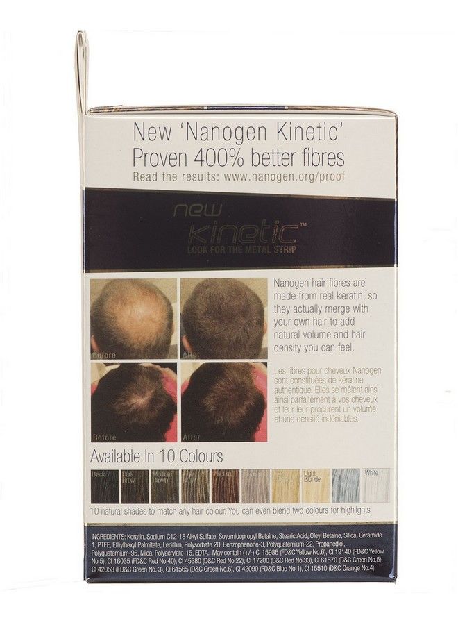 Nanogen Keratin Thickening Hair Fibres 15Gm (Black) - Image 4