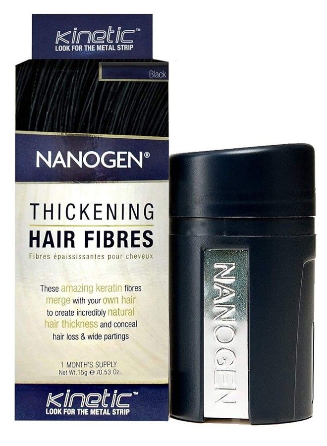 Nanogen Keratin Thickening Hair Fibres 15Gm (Black) - Image 1