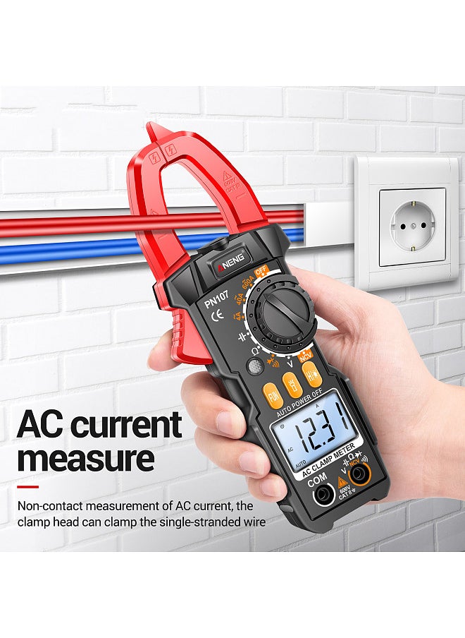 ANENG - Digital Clamp Meter CAT II 600V AC Voltage Multimeter Tester 4000 Counts Amp Voltage Tester Measures AC/DC Current AC Voltage Resistance Capacitor Diodes Electrican Tools - Image 1