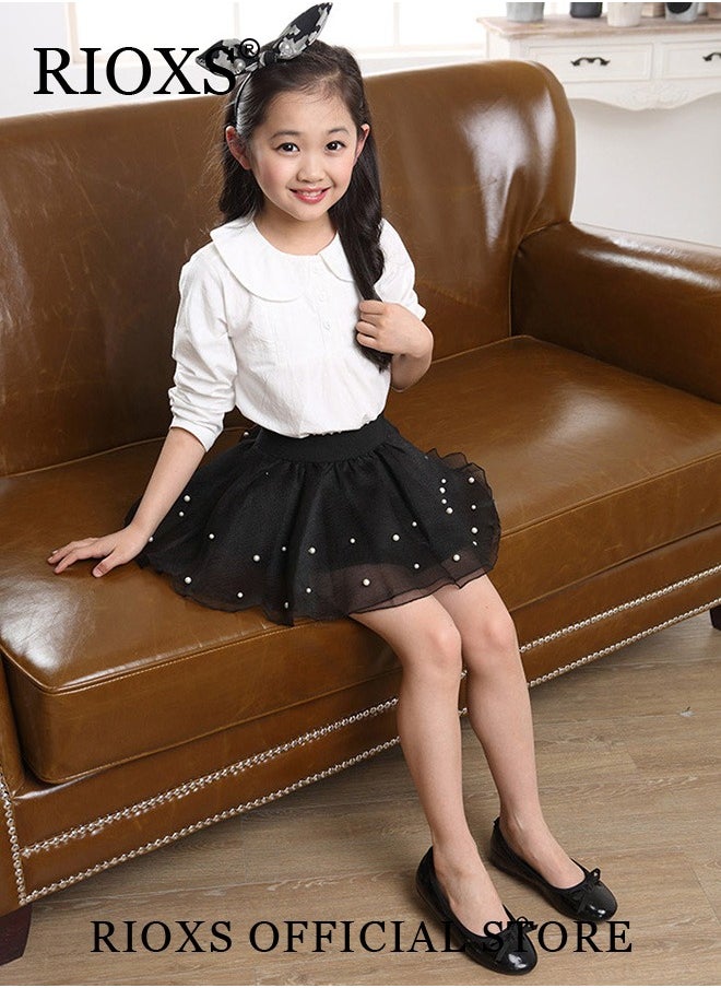 RIOXS Little Girls Tutu Skirt A-Line Layered Tulle Princess Dresses Dance Wear Clothes For Girls  - Image 2