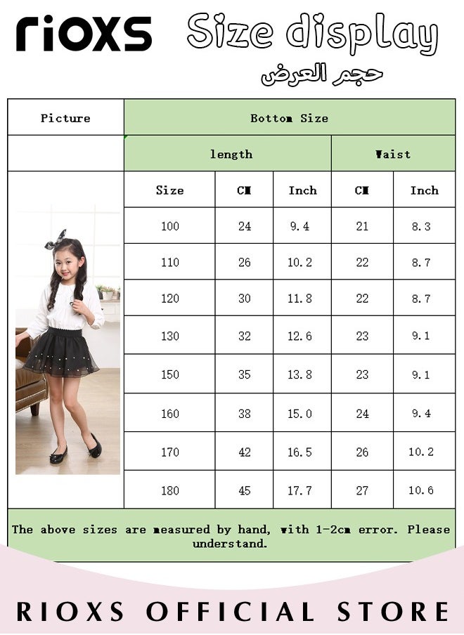 RIOXS Little Girls Tutu Skirt A-Line Layered Tulle Princess Dresses Dance Wear Clothes For Girls  - Image 4