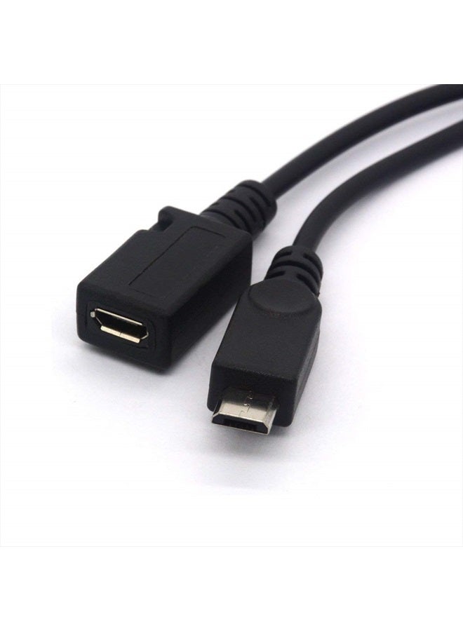 NEORTX Micro USB OTG Splitter Cable, Micro USB OTG Power Enhancer Cord USB 2.0 A Female to Micro USB Male and Micro 5 Pin Female Adapter Host Converter Cable - Image 3
