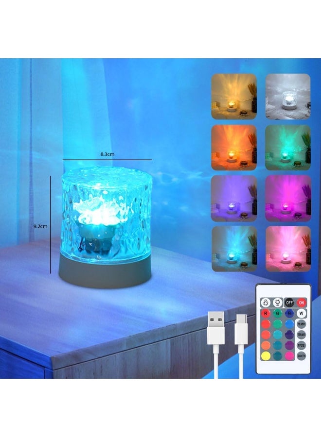 Northern Lights Projector, 16 Colors Ocean Wave Light Projector, Water Ripple Ambient Night Light with Remote, Touch Control Aurora Projector for Bedroom,Room Decor,Kids Room - Image 1