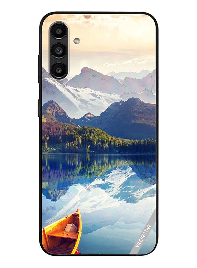 VR CREATIVE Protective Case Cover For Samsung Galaxy A13 5G Boat In River Scenery Design Multicolour - Image 1