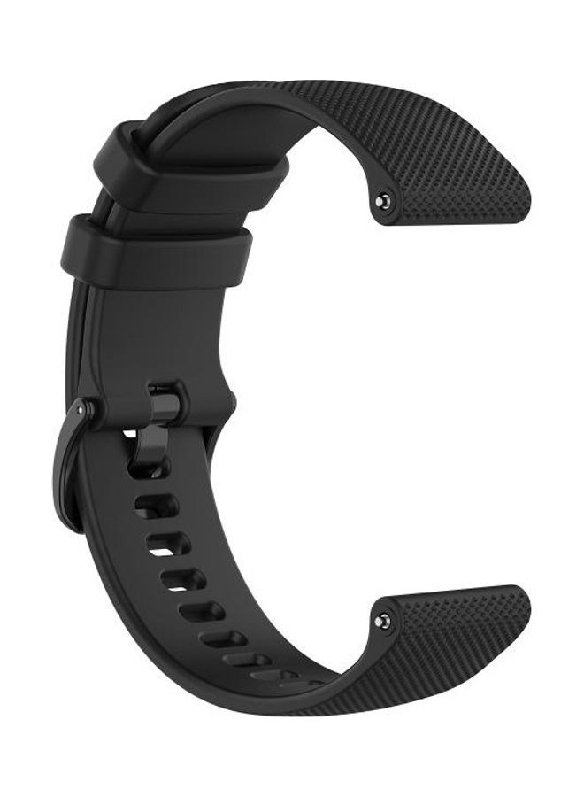 NIBEMINENT 22mm For Huawei Watch GT2e GT2 46mm Silicone Strap Black - Image 3